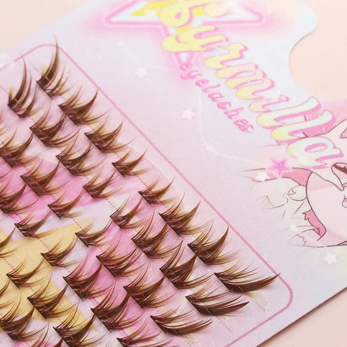 Bold Brown Fox Lash Clusters