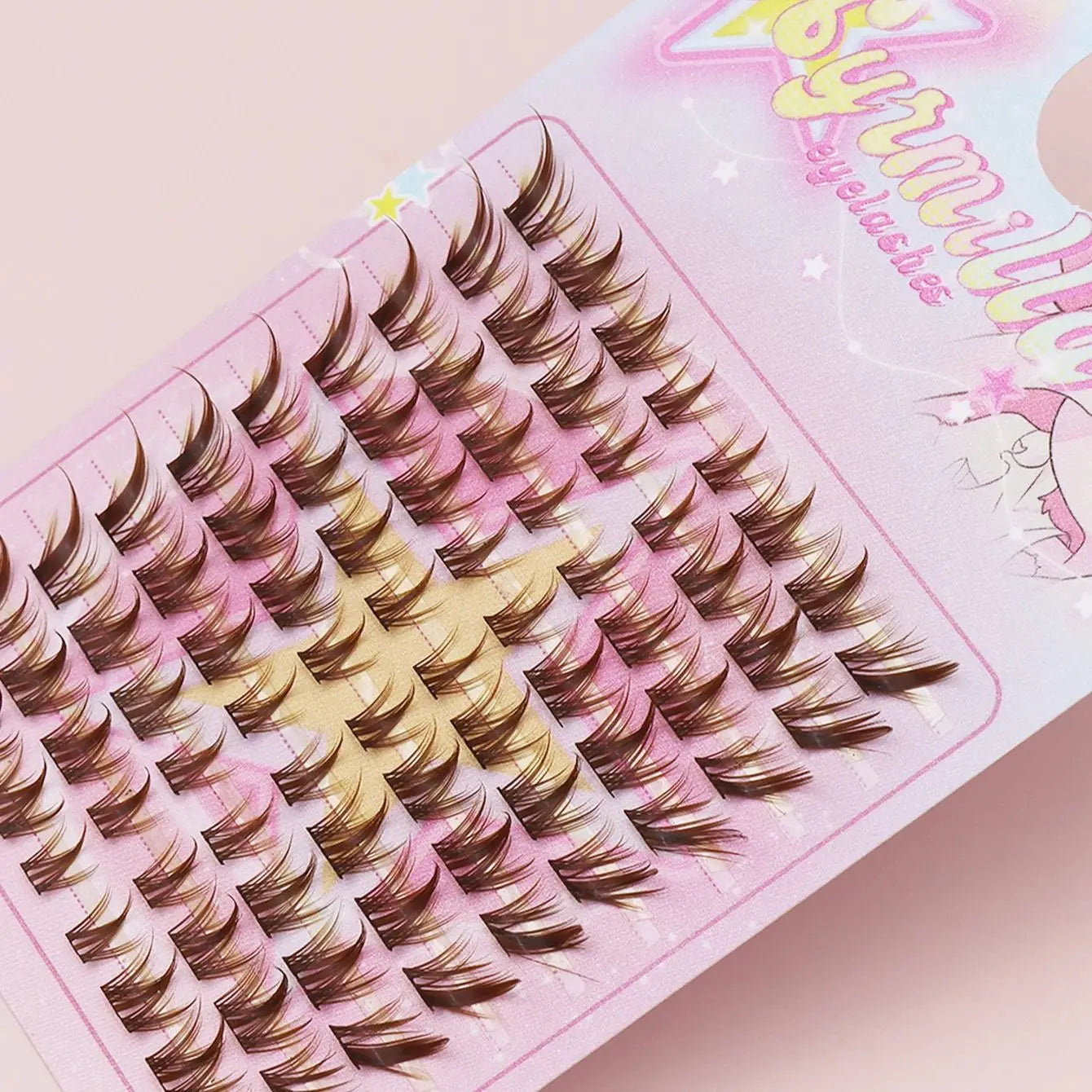 Bold Brown Fox Lash Clusters