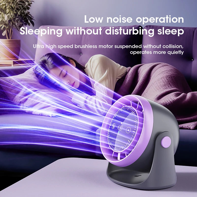 BreezeGlow Portable Mini Desk Fan