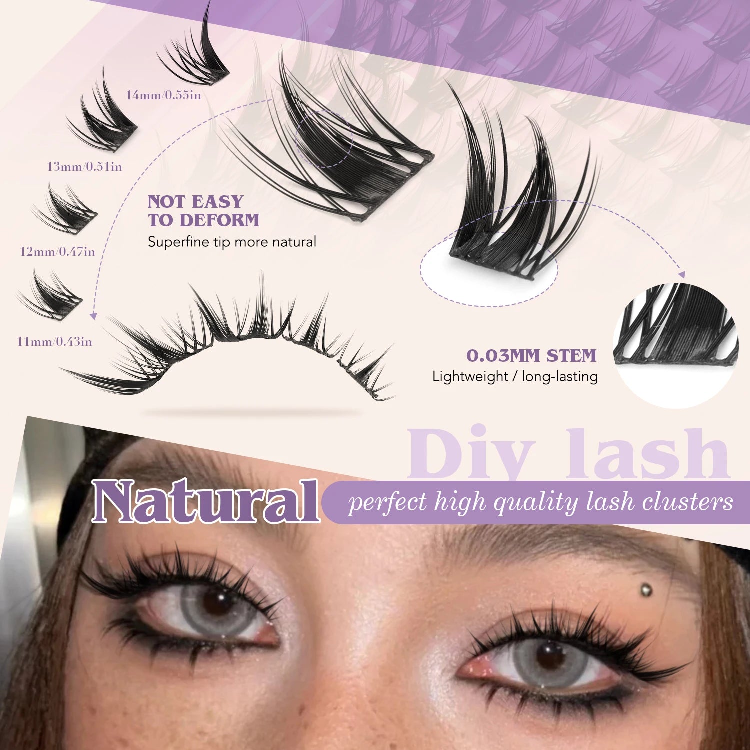 Bold Natural Cluster Lash Kit